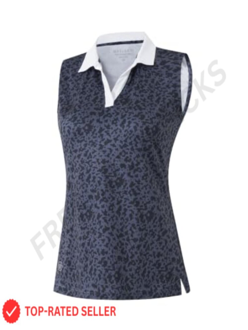 Women's Polo Shirt Short Sleeve V-Neck Collared Moisture Wicking Active Golf